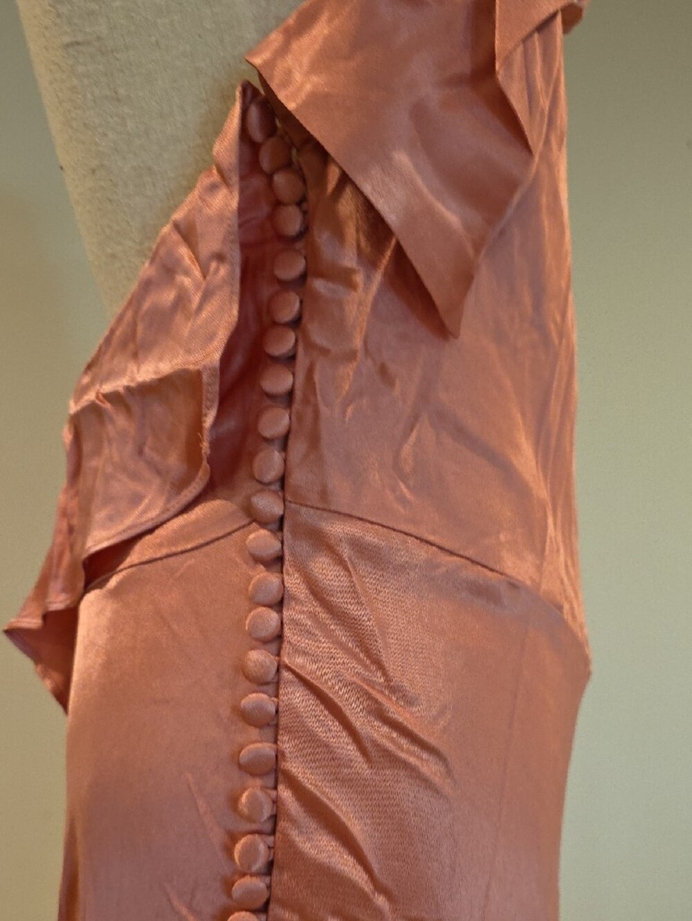 NWT $319 FOR LOVE AND LEMONS JEWEL SATIN MAXI DRESS IN PINK #2 SIZE S - Picture 7 of 11